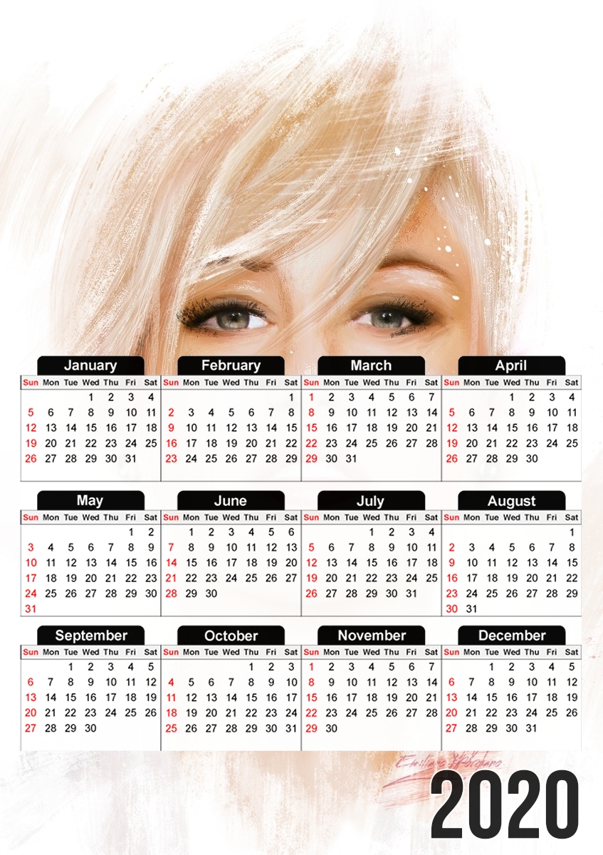  Miley Cyrus for A3 Photo Calendar 30x43cm