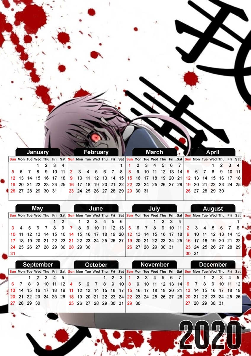  Mirai Nikki for A3 Photo Calendar 30x43cm