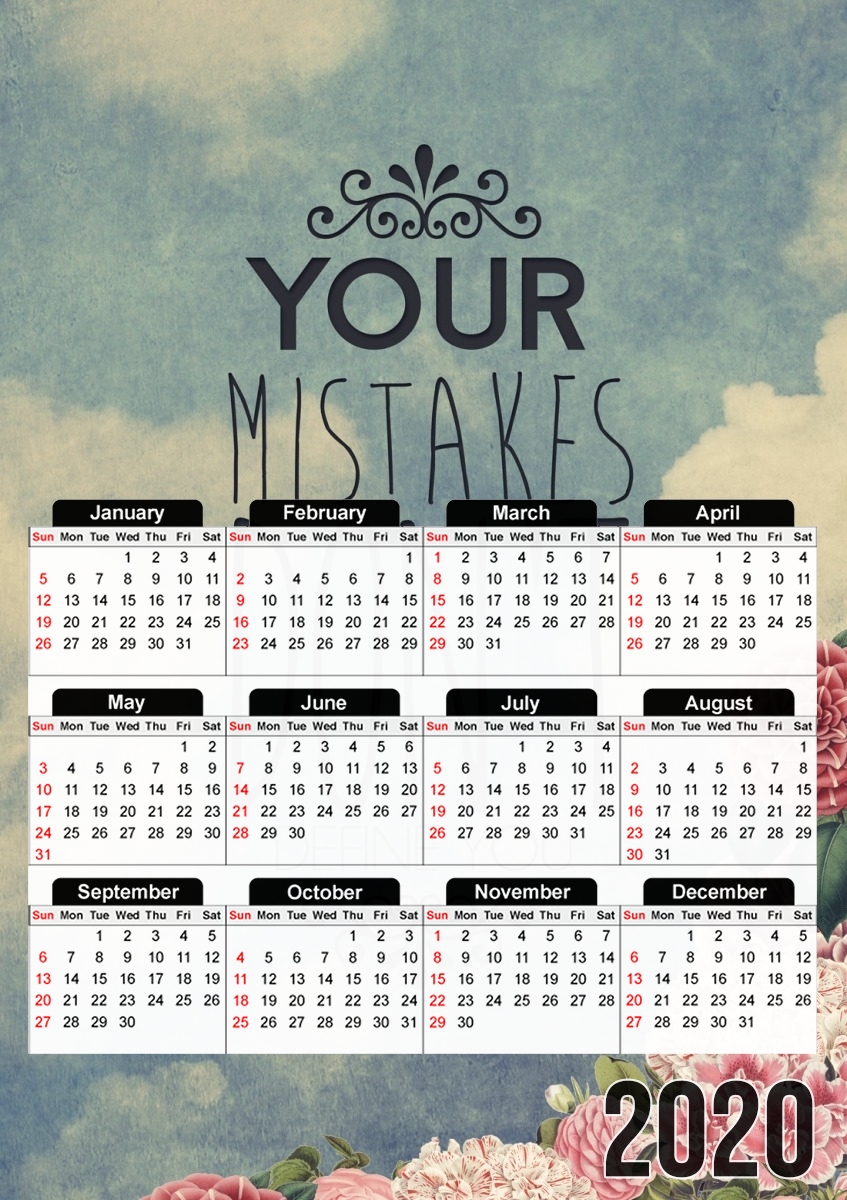  Mistakes for A3 Photo Calendar 30x43cm