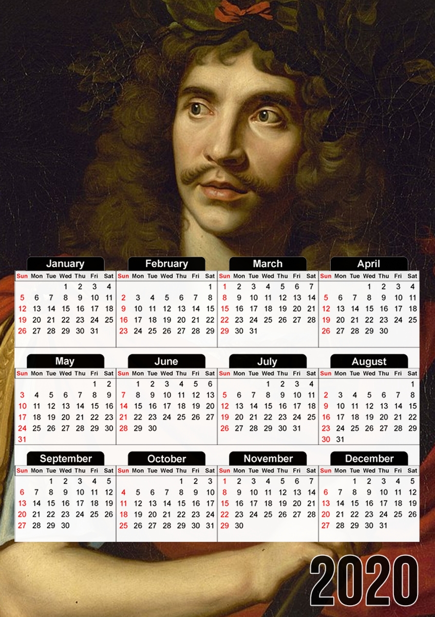  Moliere portrait for A3 Photo Calendar 30x43cm