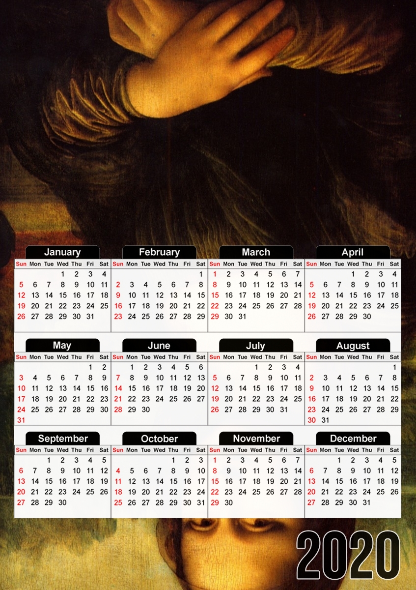  Mona Lisa for A3 Photo Calendar 30x43cm