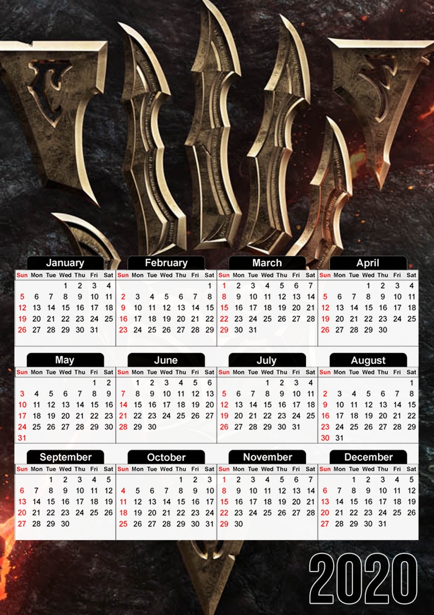  morrowind for A3 Photo Calendar 30x43cm