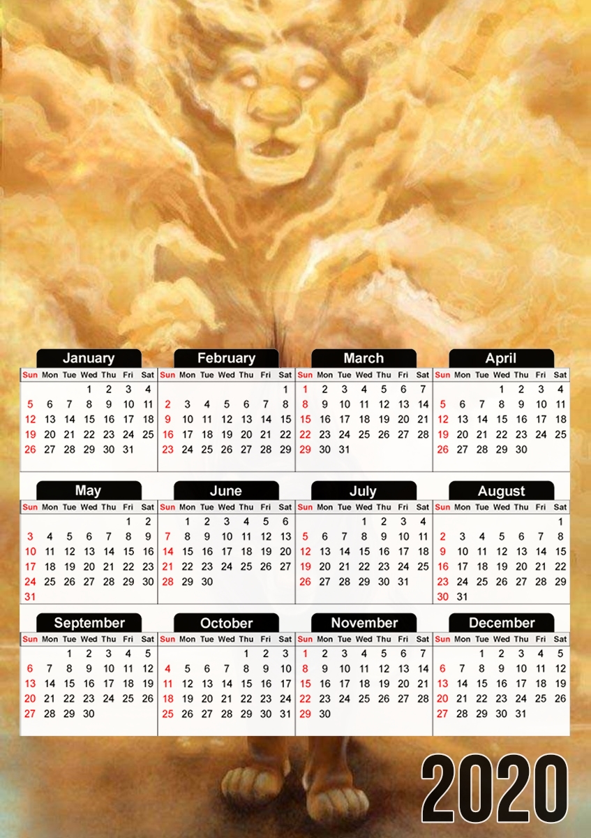  Mufasa Ghost Lion King for A3 Photo Calendar 30x43cm