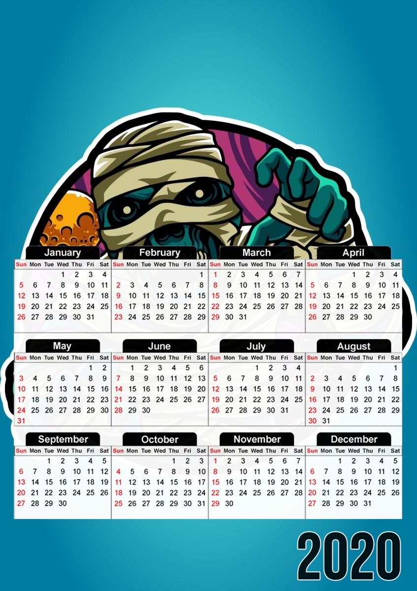  mummy vector for A3 Photo Calendar 30x43cm