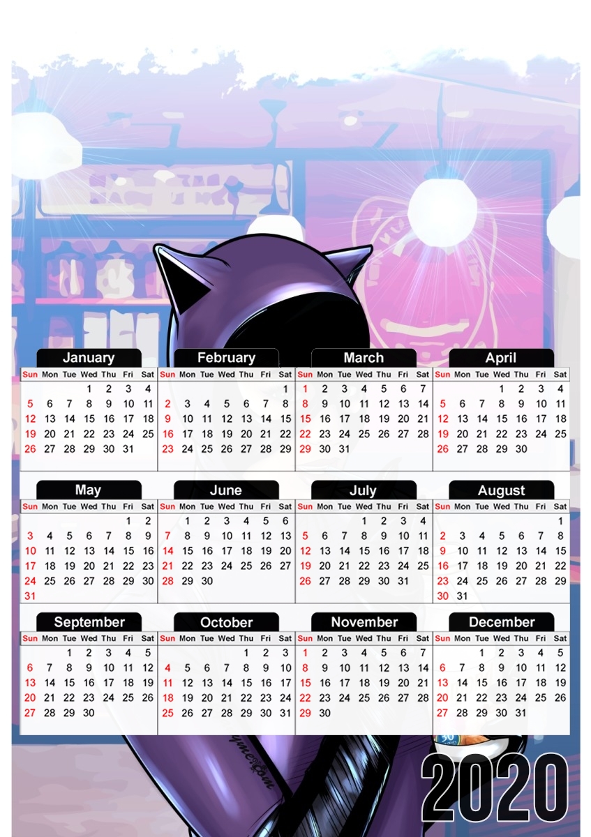  My kitty prefers almond milk for A3 Photo Calendar 30x43cm