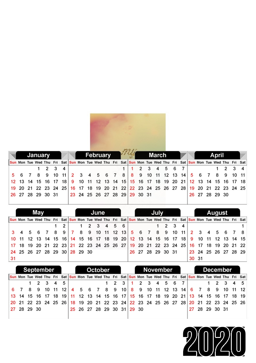  My life My rules for A3 Photo Calendar 30x43cm