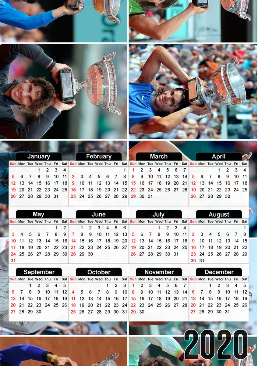  Nadal Evolution for A3 Photo Calendar 30x43cm