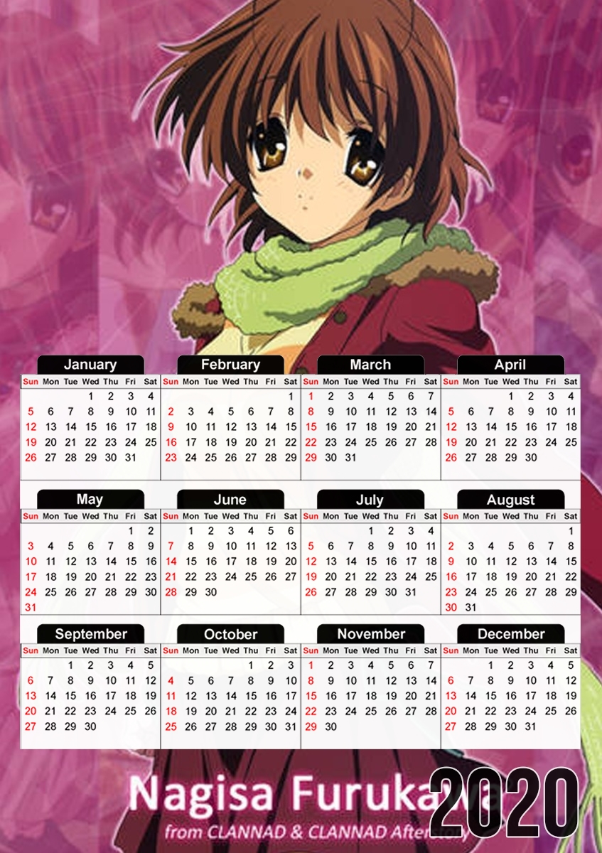  Nagisa Furukawa for A3 Photo Calendar 30x43cm