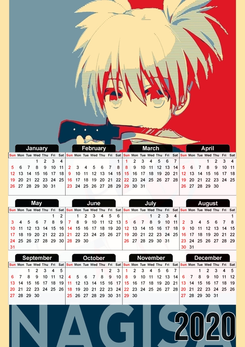  Nagisa Propaganda for A3 Photo Calendar 30x43cm