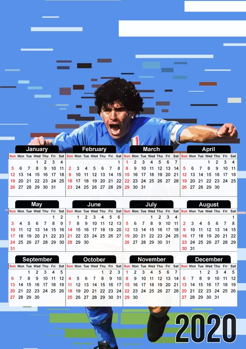  Napoli Legend for A3 Photo Calendar 30x43cm