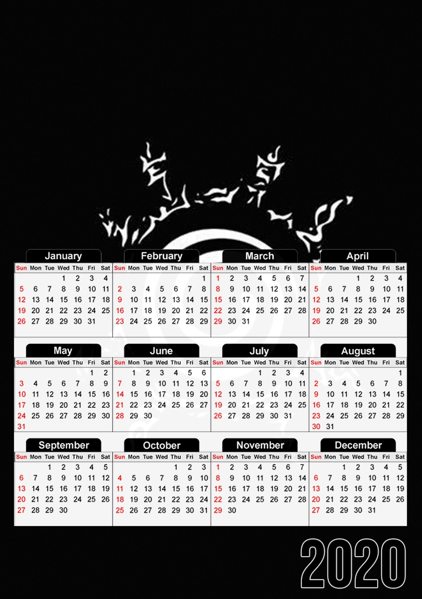  Naruto Fujin for A3 Photo Calendar 30x43cm