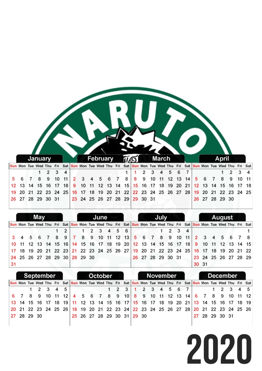  Naruto Ramen Bar for A3 Photo Calendar 30x43cm