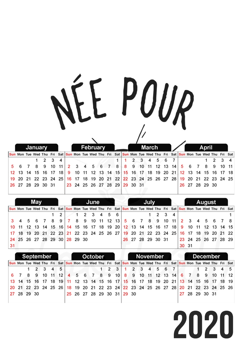  Nee pour jouer au football for A3 Photo Calendar 30x43cm