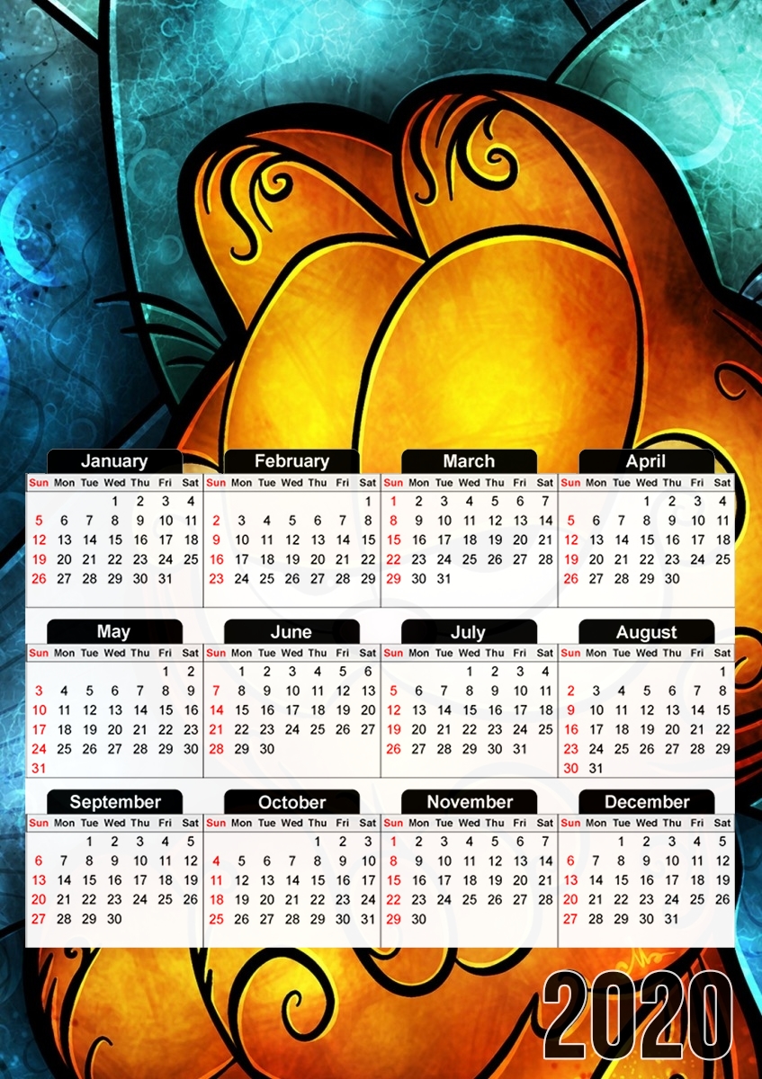  Never trust a smiling cat for A3 Photo Calendar 30x43cm