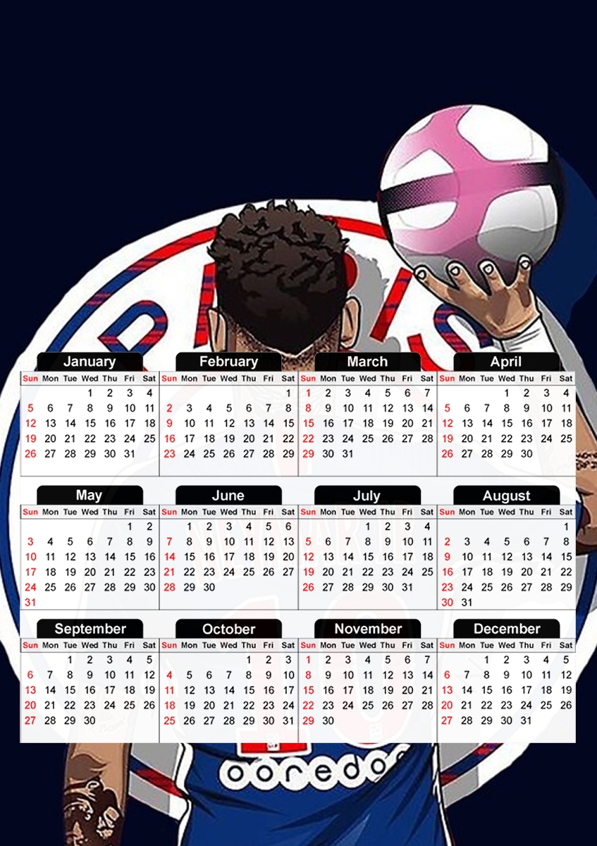  Neymar look ahead for A3 Photo Calendar 30x43cm