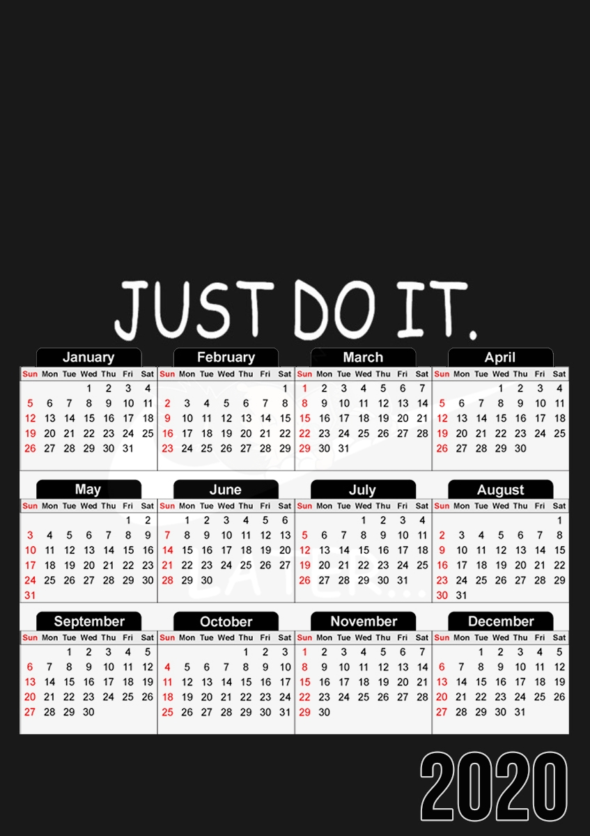  Nike Parody Just do it Later X Shikamaru for A3 Photo Calendar 30x43cm