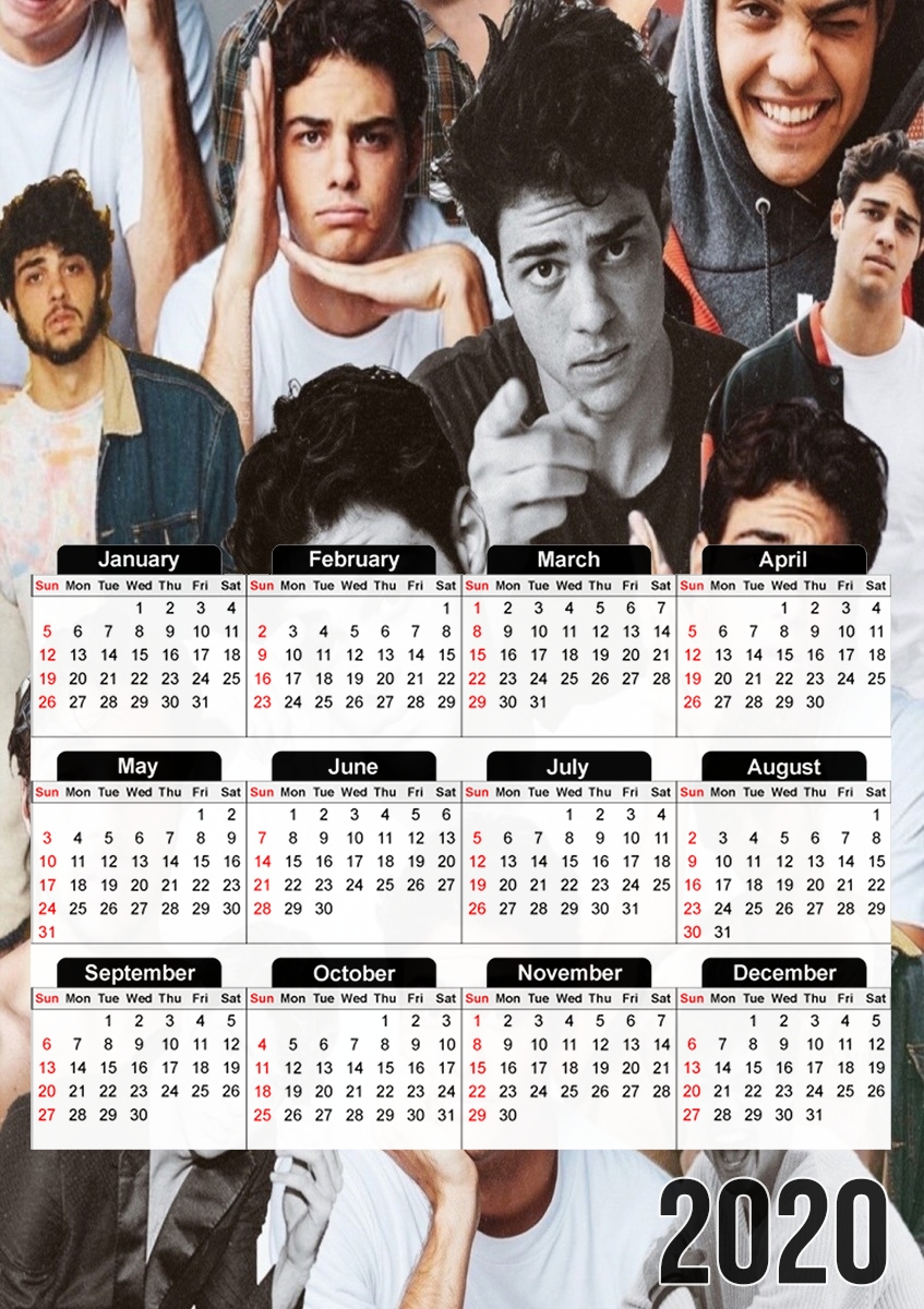  Noah centineo collage for A3 Photo Calendar 30x43cm