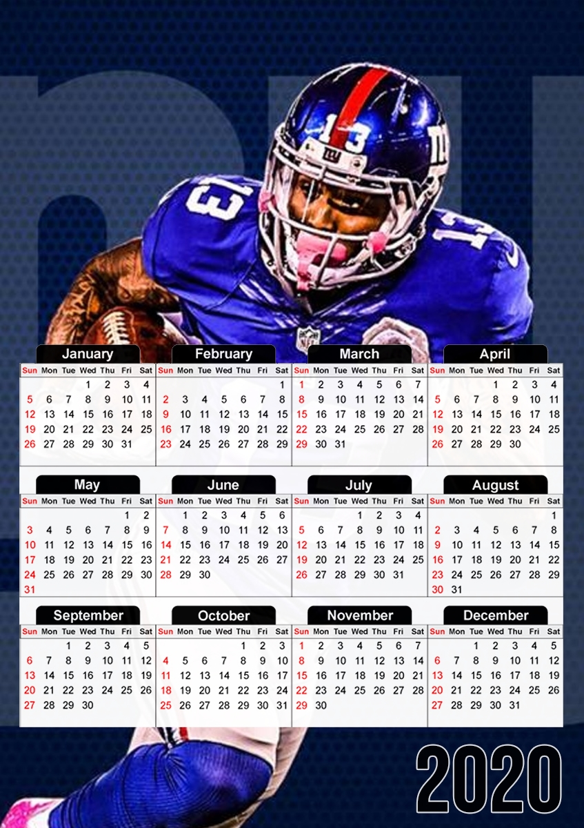  odell beckam football us for A3 Photo Calendar 30x43cm