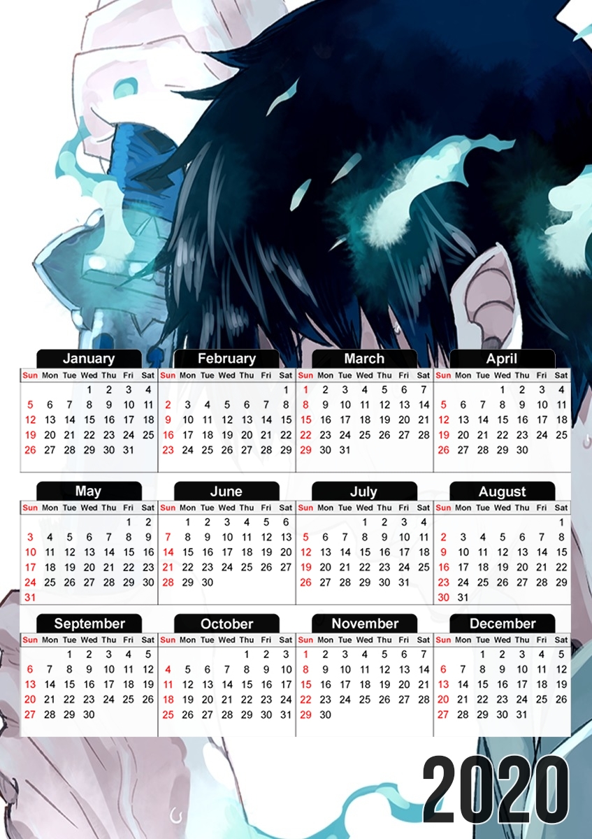  Okumura Rin Exorcist for A3 Photo Calendar 30x43cm