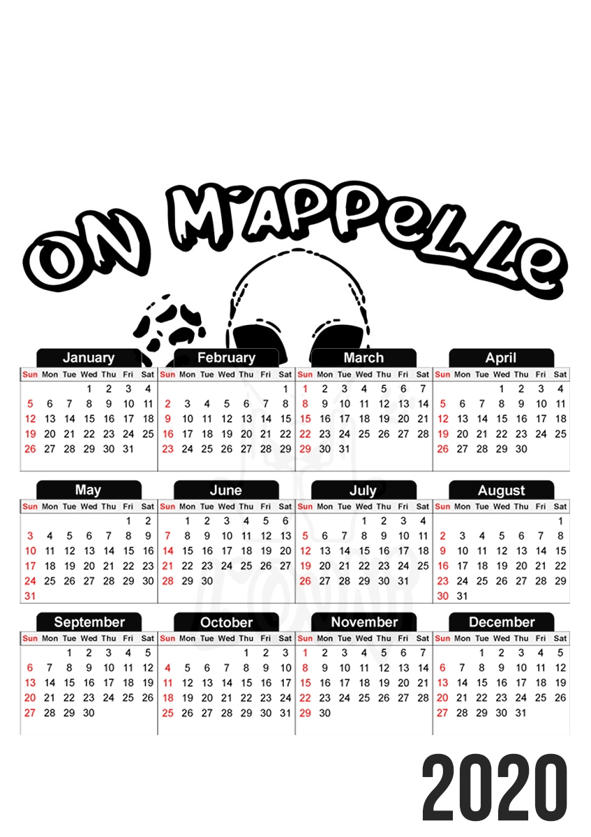  On mappelle lovni for A3 Photo Calendar 30x43cm