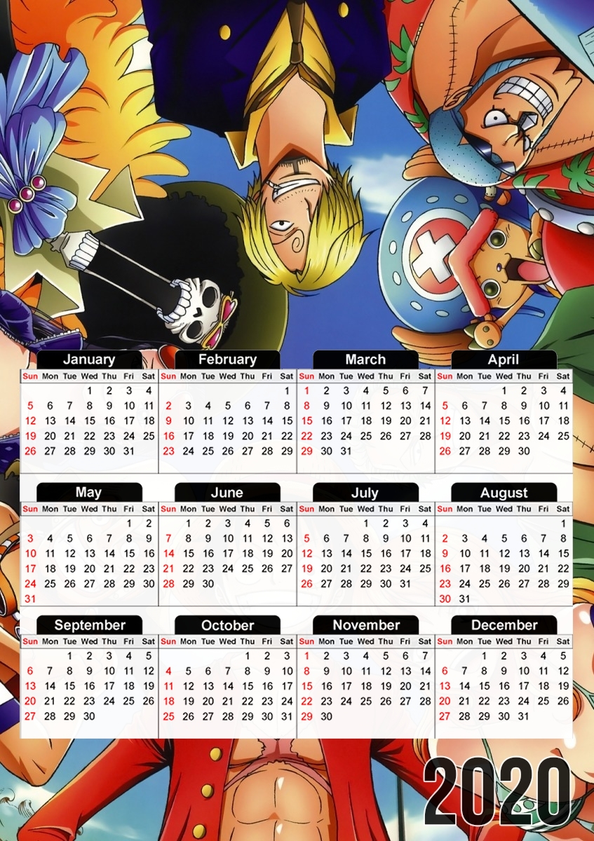  One Piece CREW for A3 Photo Calendar 30x43cm
