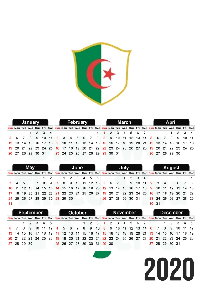  One Two Three Viva Algerie for A3 Photo Calendar 30x43cm