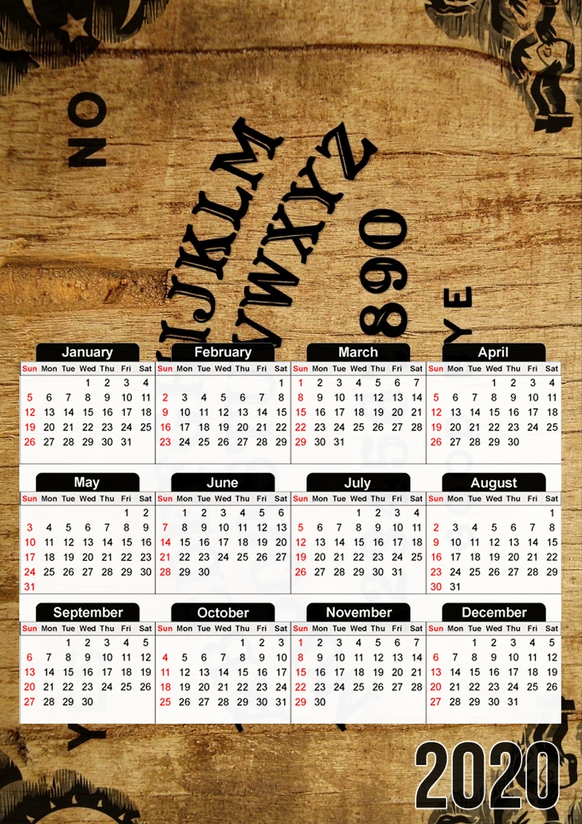  Ouija Board for A3 Photo Calendar 30x43cm