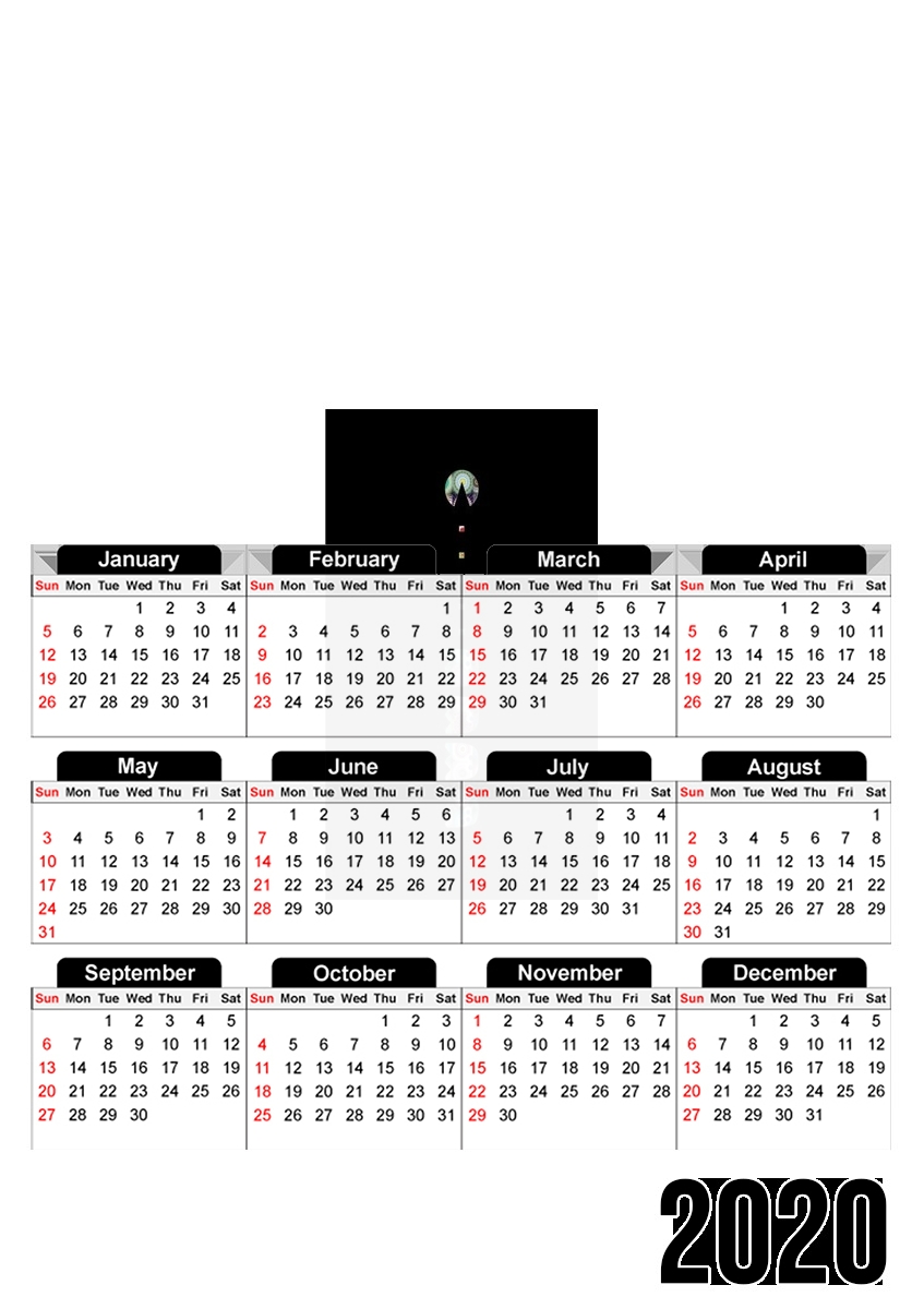  Pacman for A3 Photo Calendar 30x43cm