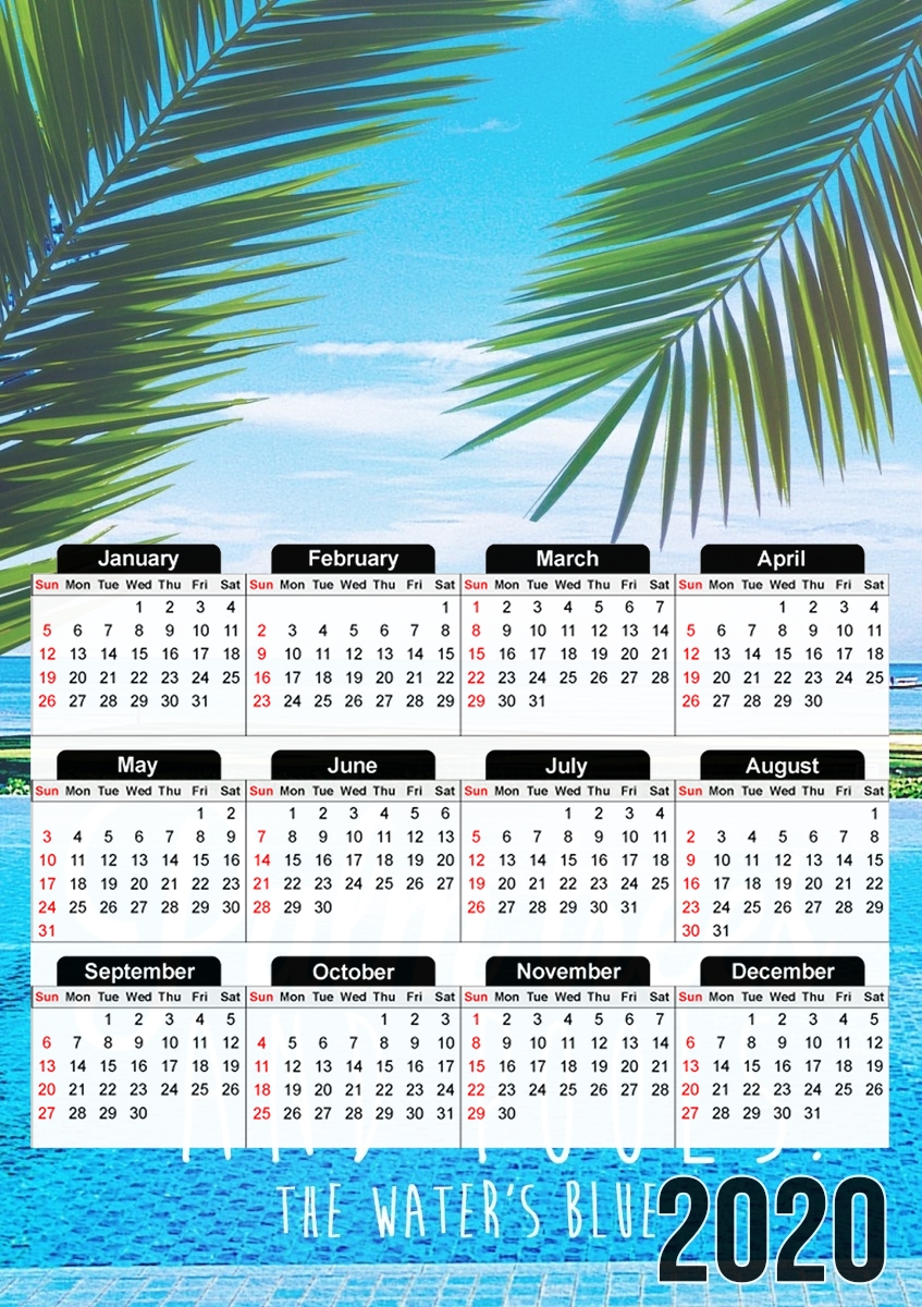  Palm Trees for A3 Photo Calendar 30x43cm