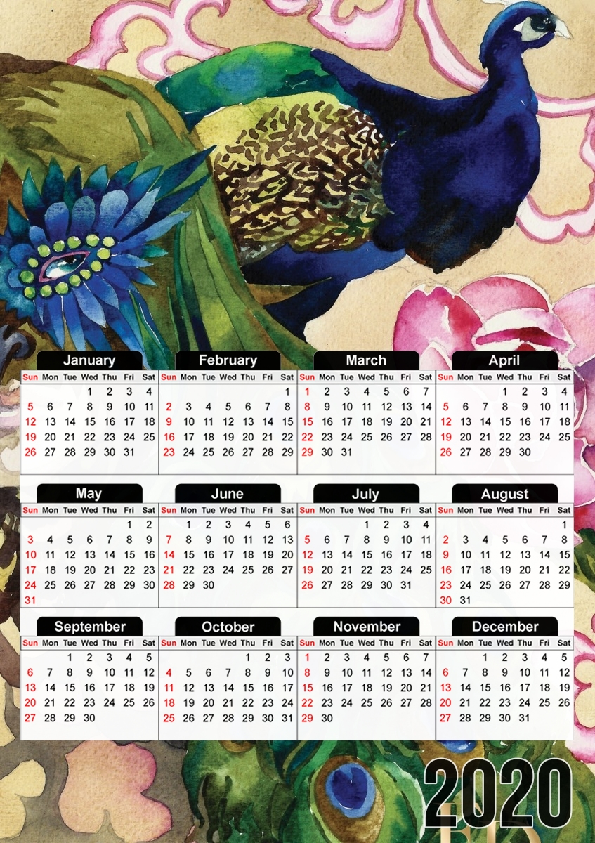  Paon for A3 Photo Calendar 30x43cm