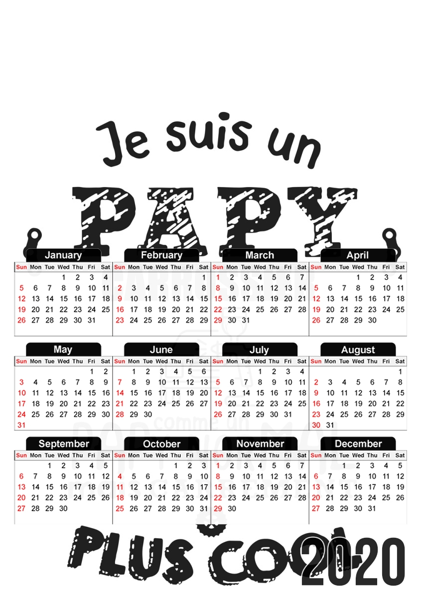  Papy Carrossier for A3 Photo Calendar 30x43cm