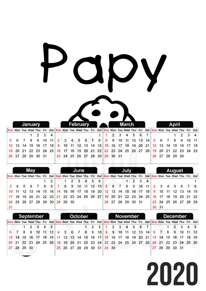  Papy gateau for A3 Photo Calendar 30x43cm