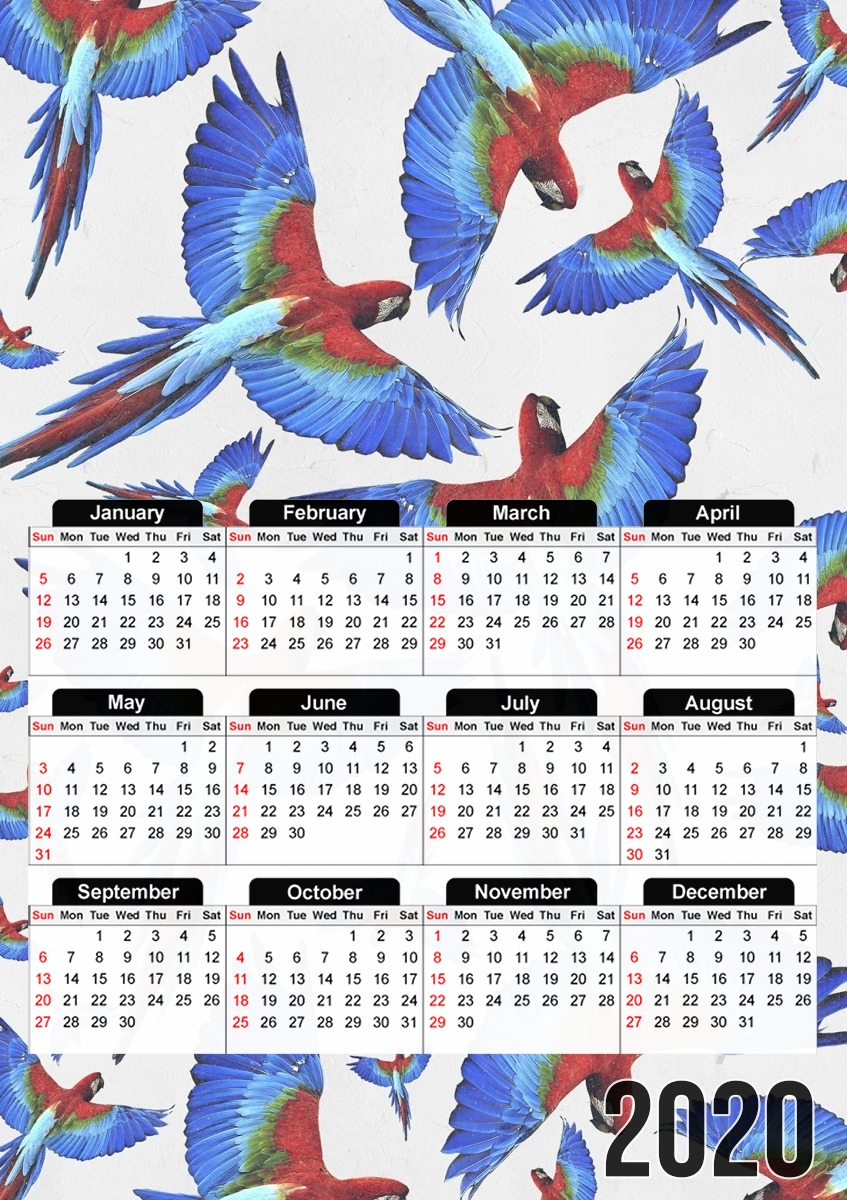  Parrot for A3 Photo Calendar 30x43cm