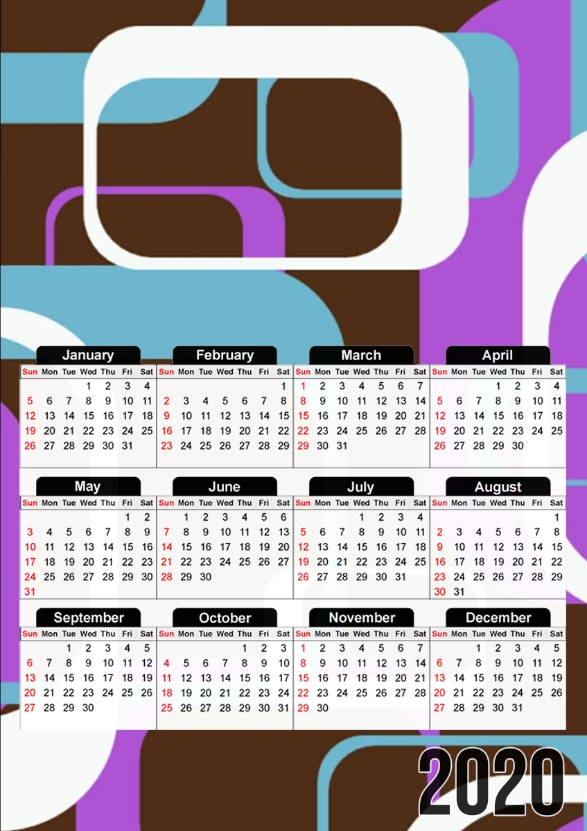  Pattern Design for A3 Photo Calendar 30x43cm