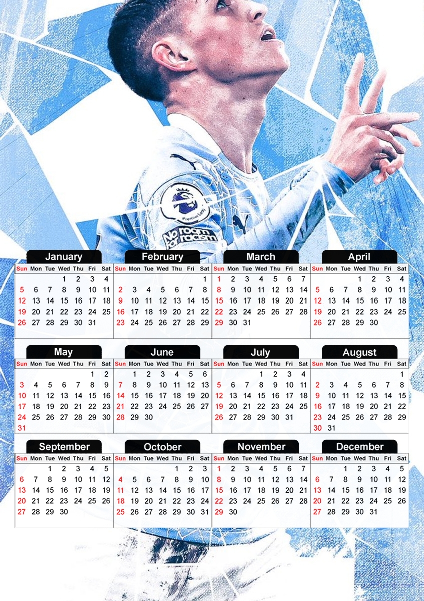  Phil Foden for A3 Photo Calendar 30x43cm