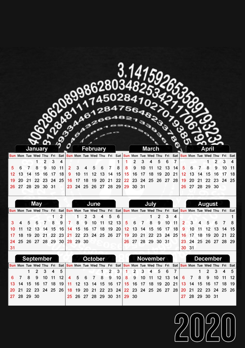  Pi Spirale for A3 Photo Calendar 30x43cm