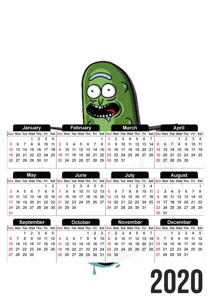  Pickle Rick for A3 Photo Calendar 30x43cm