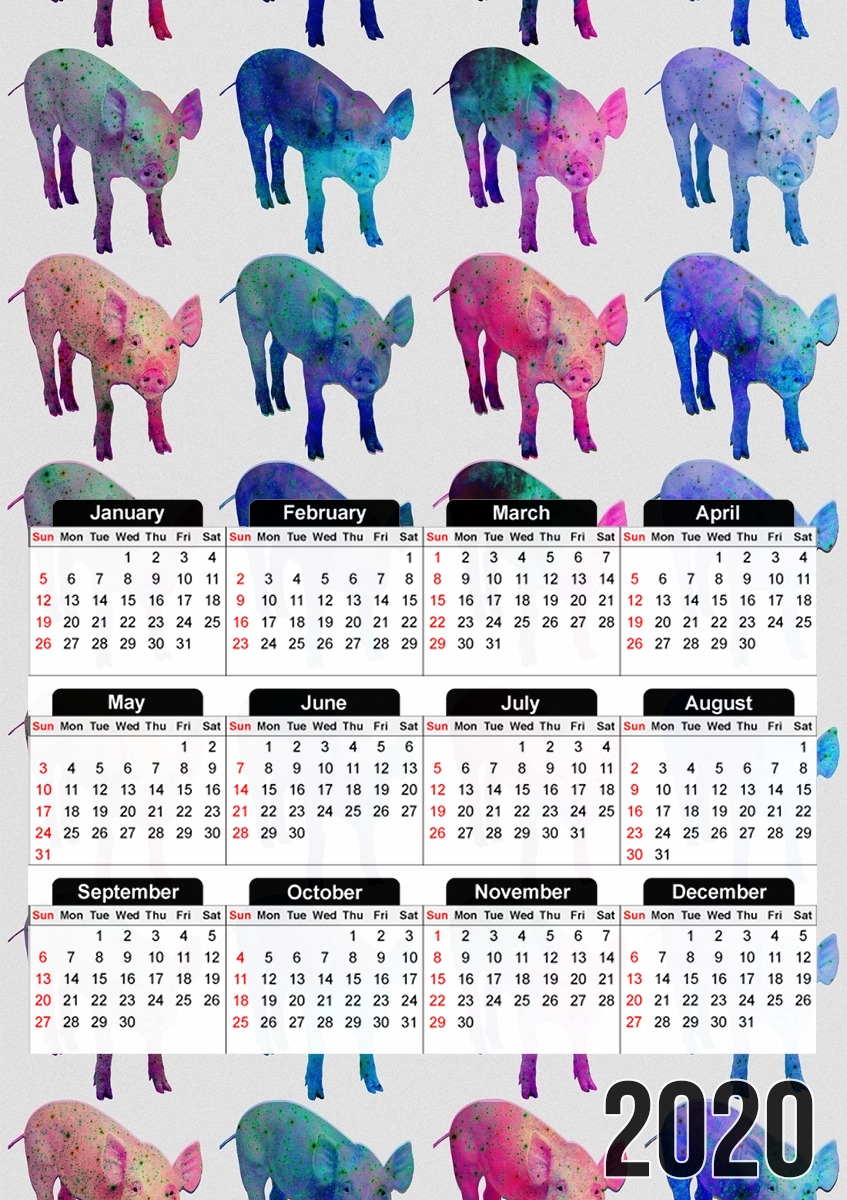  Pigbluxy for A3 Photo Calendar 30x43cm