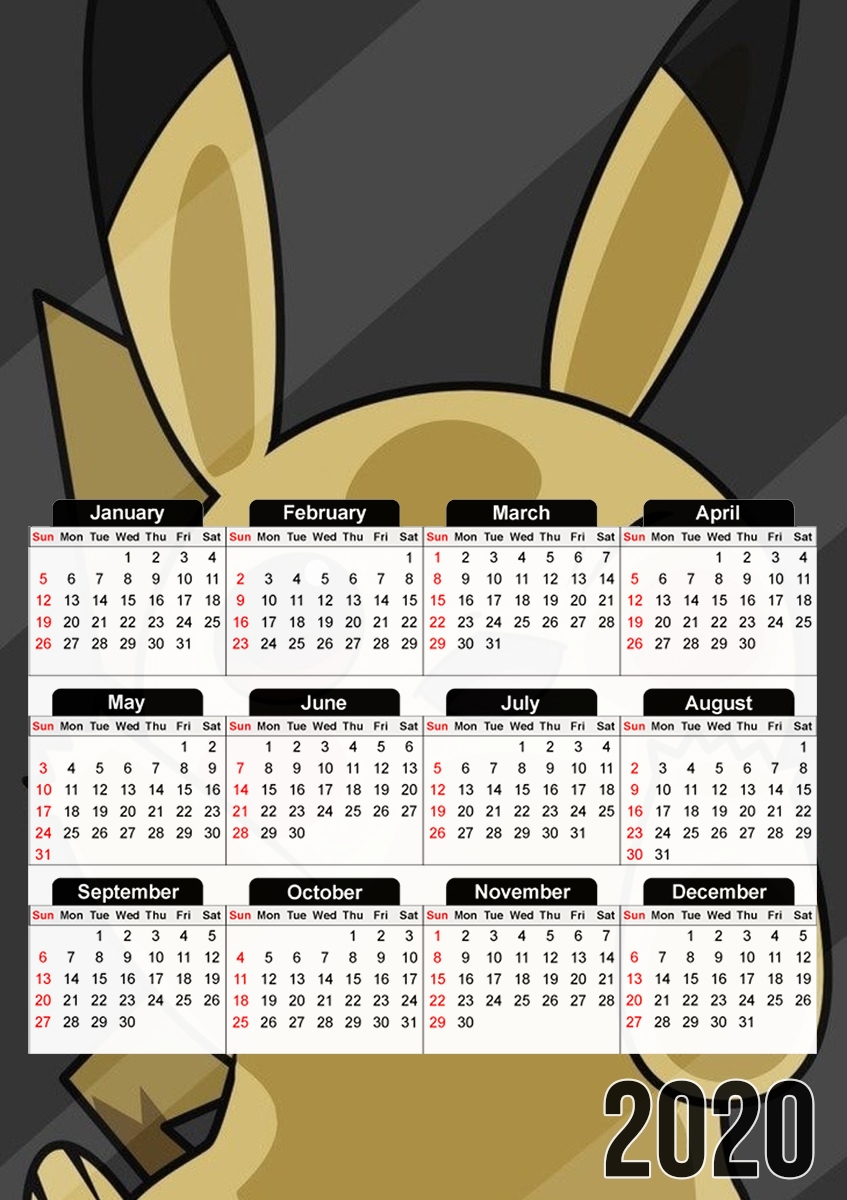  Pikachu Lockscreen for A3 Photo Calendar 30x43cm