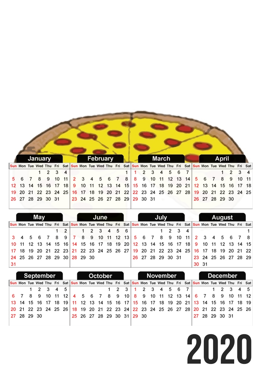  Pizza Delicious for A3 Photo Calendar 30x43cm