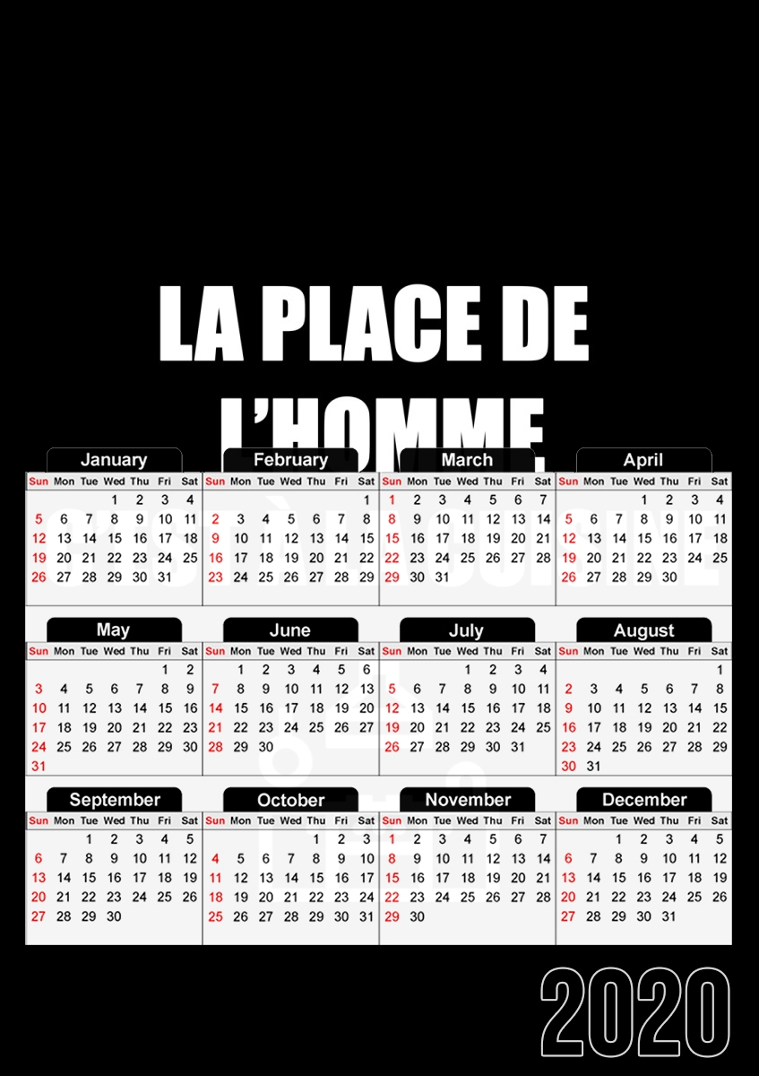  Place de lhomme cuisine for A3 Photo Calendar 30x43cm