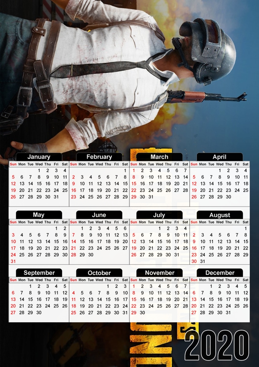  playerunknown s battlegrounds PUBG  for A3 Photo Calendar 30x43cm