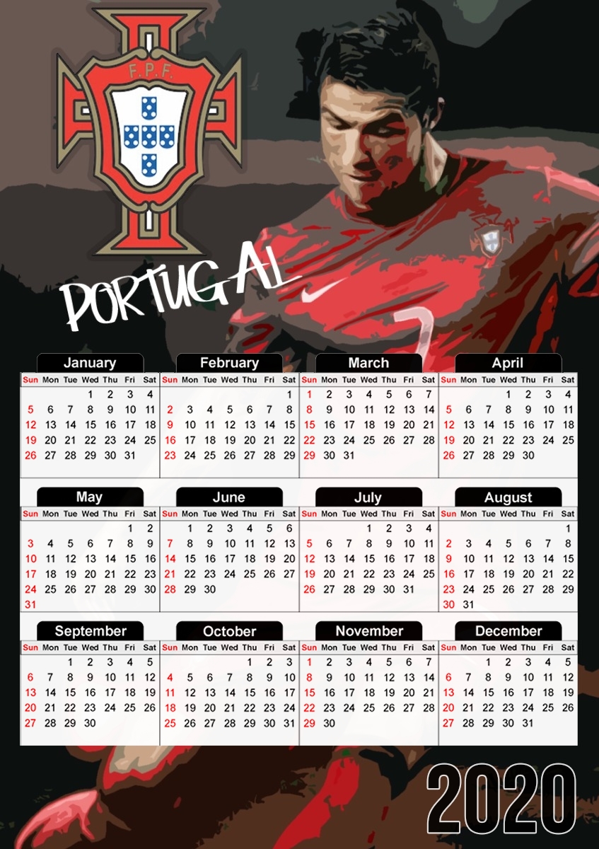  Portugal foot 2014 for A3 Photo Calendar 30x43cm