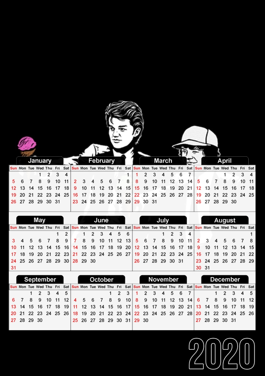  Pulp Fiction with Dustin and Steve for A3 Photo Calendar 30x43cm