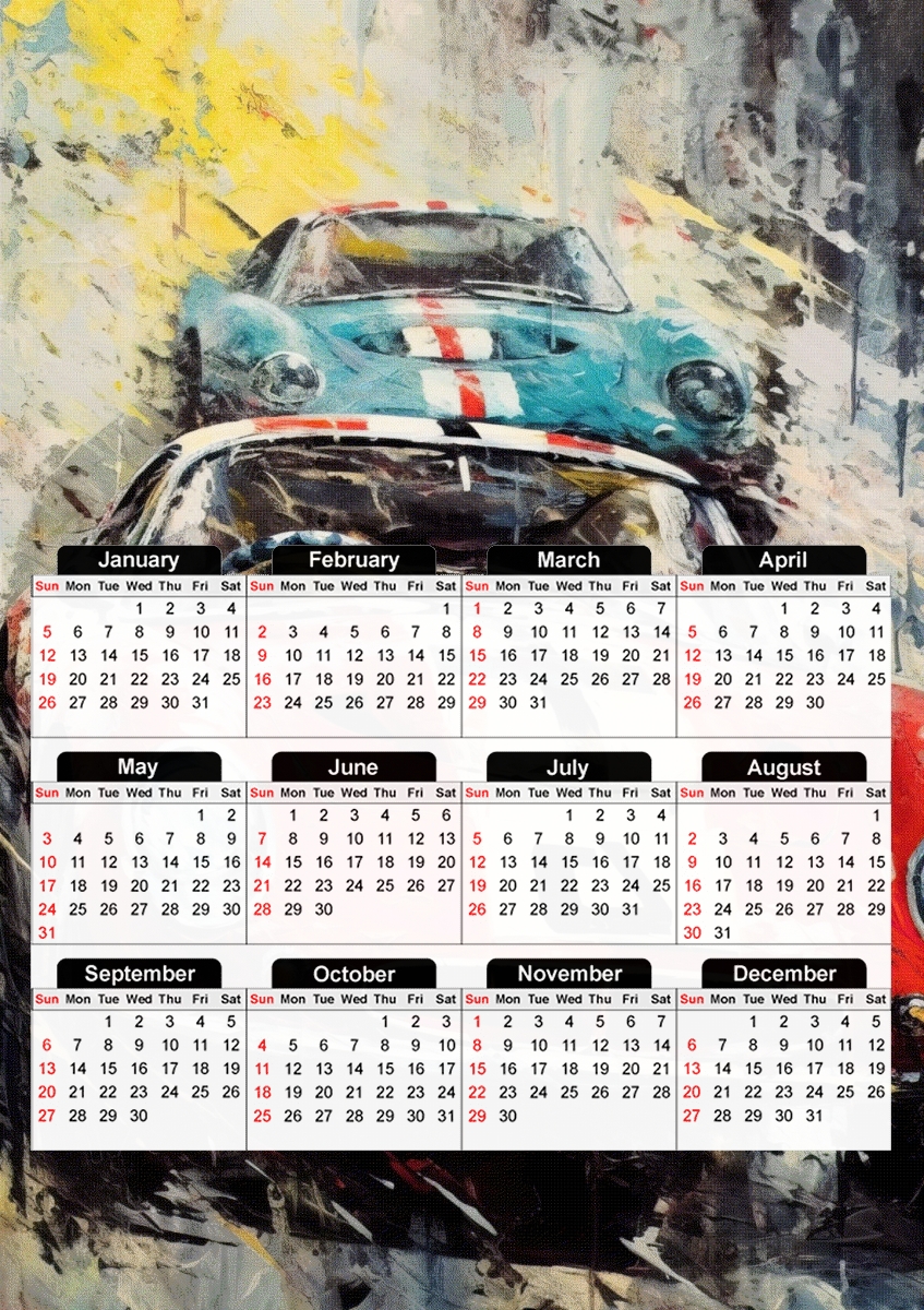  Racing Vintage 1 for A3 Photo Calendar 30x43cm