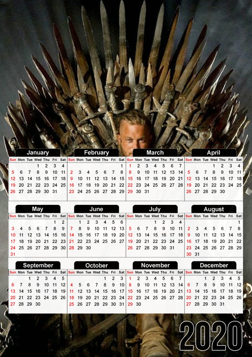  Ragnar In Westeros for A3 Photo Calendar 30x43cm