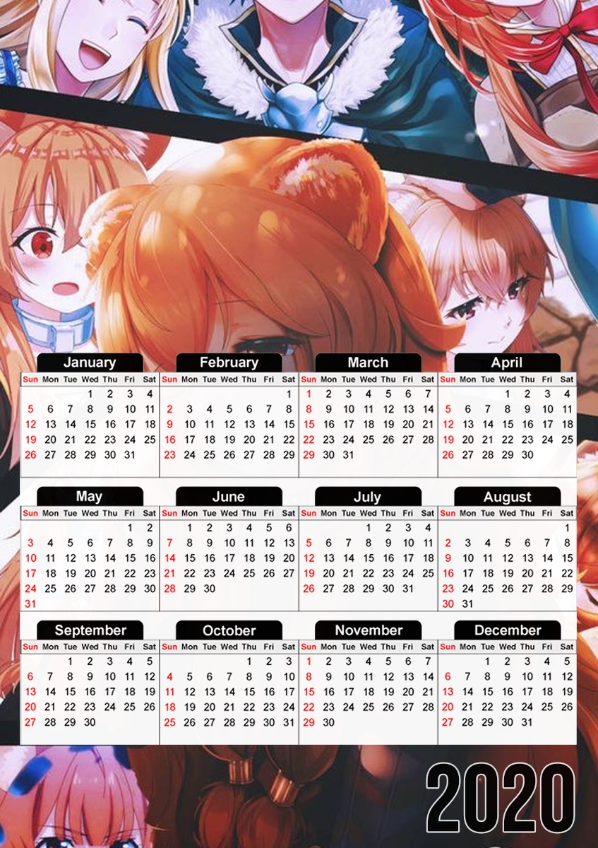  Raphtalia for A3 Photo Calendar 30x43cm