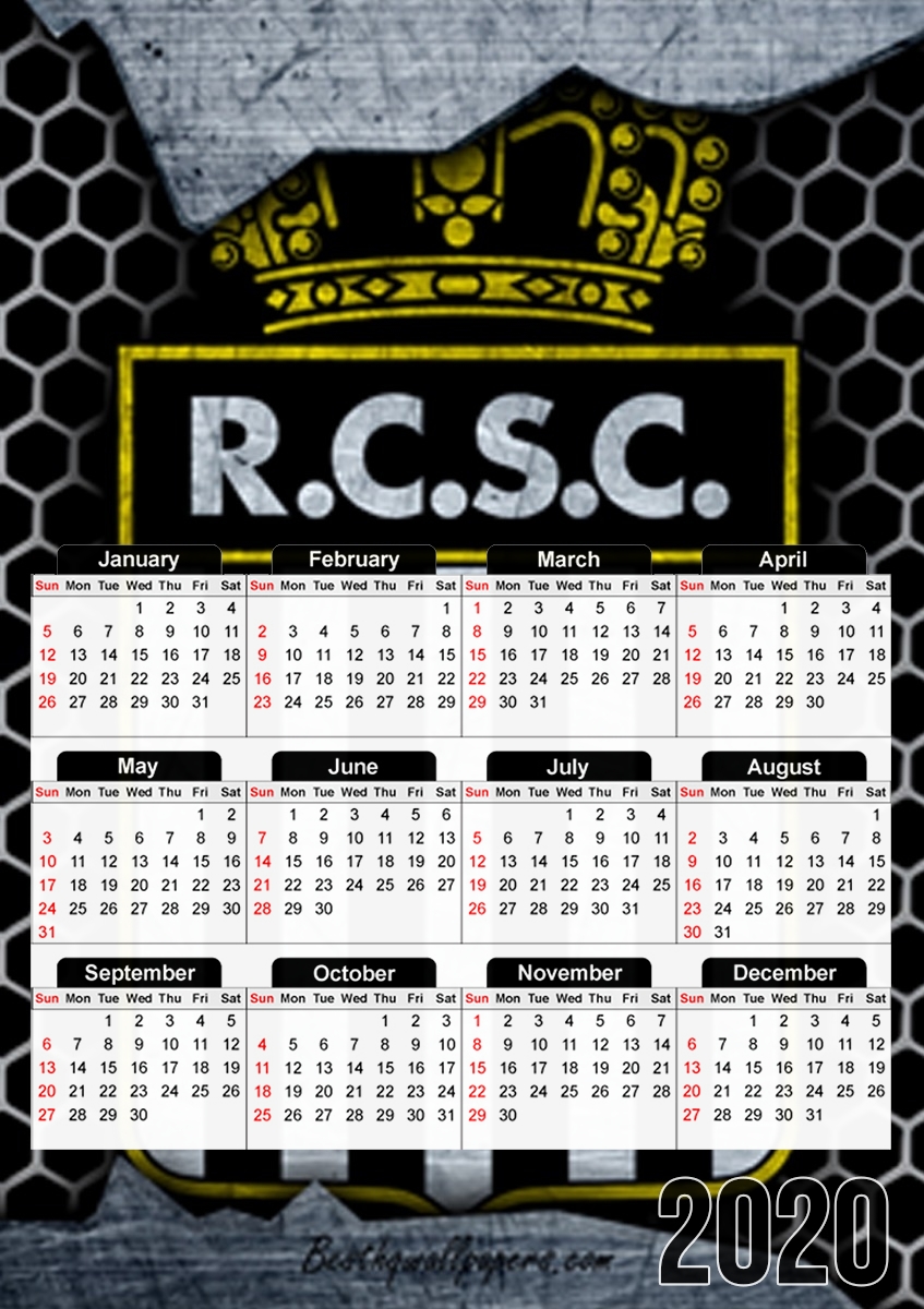  RCSC Charleroi Broken Wall Art for A3 Photo Calendar 30x43cm