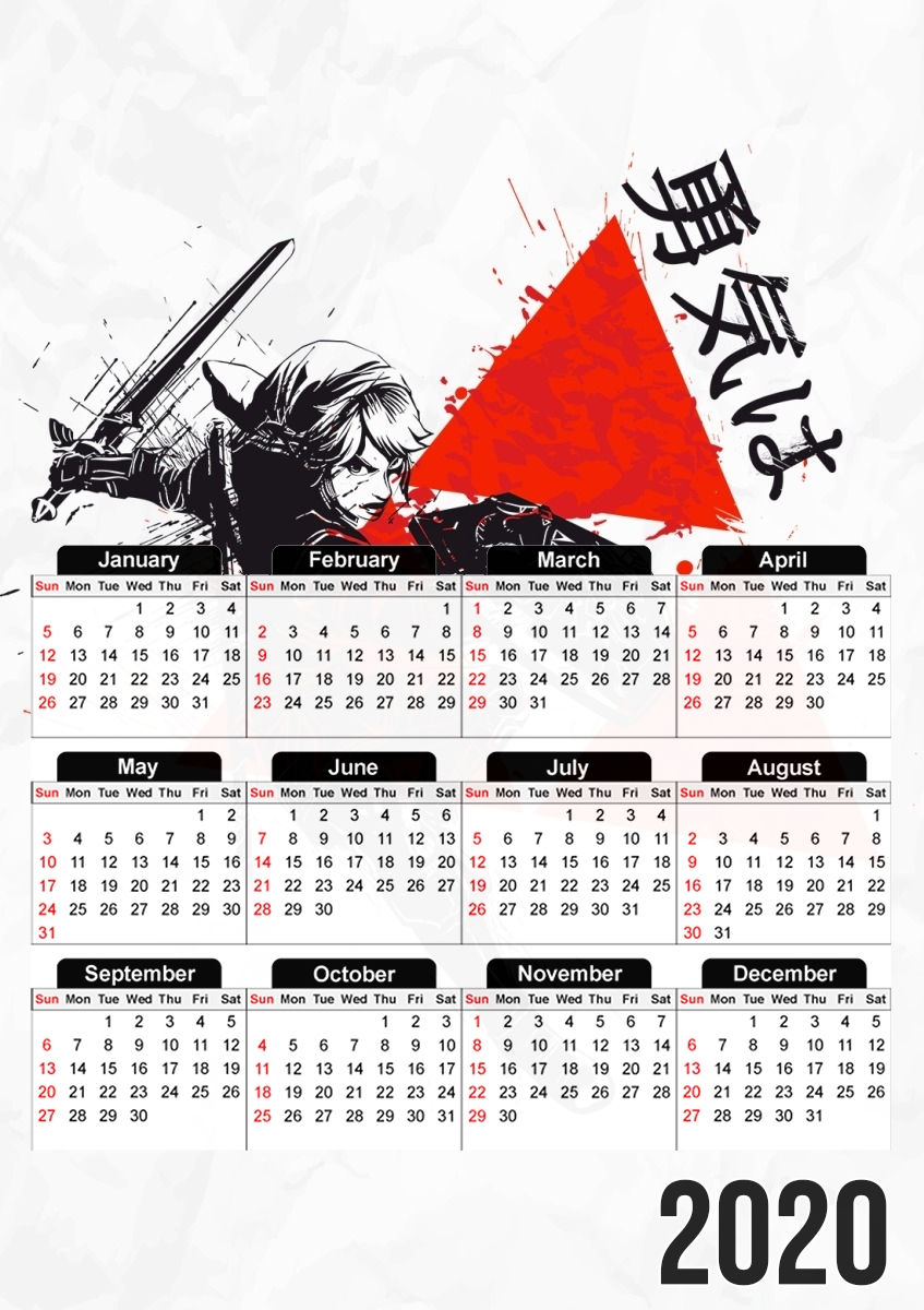  RedSun : Triforce for A3 Photo Calendar 30x43cm