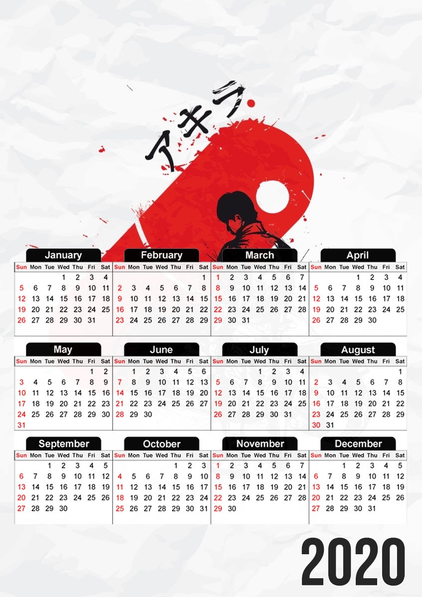  RedSun Akira for A3 Photo Calendar 30x43cm